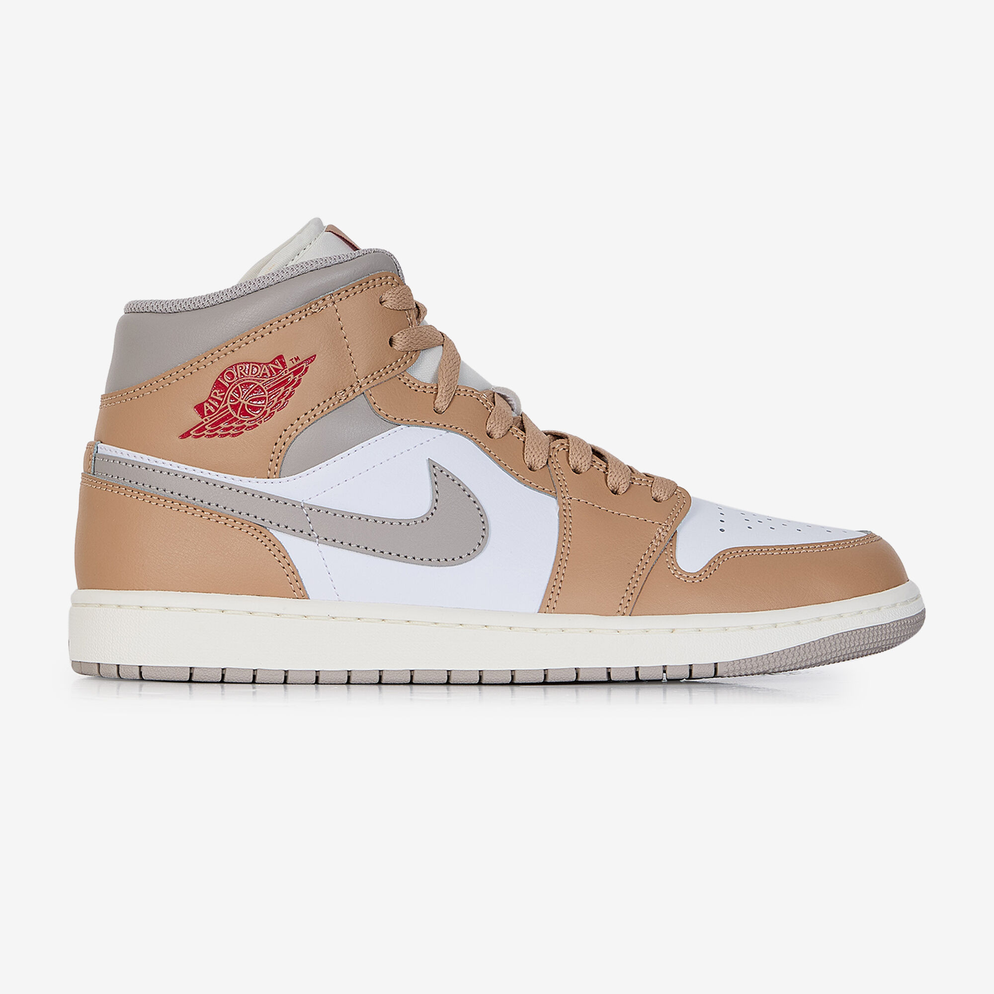 Air Jordan 1 Mid  Blanc/beige