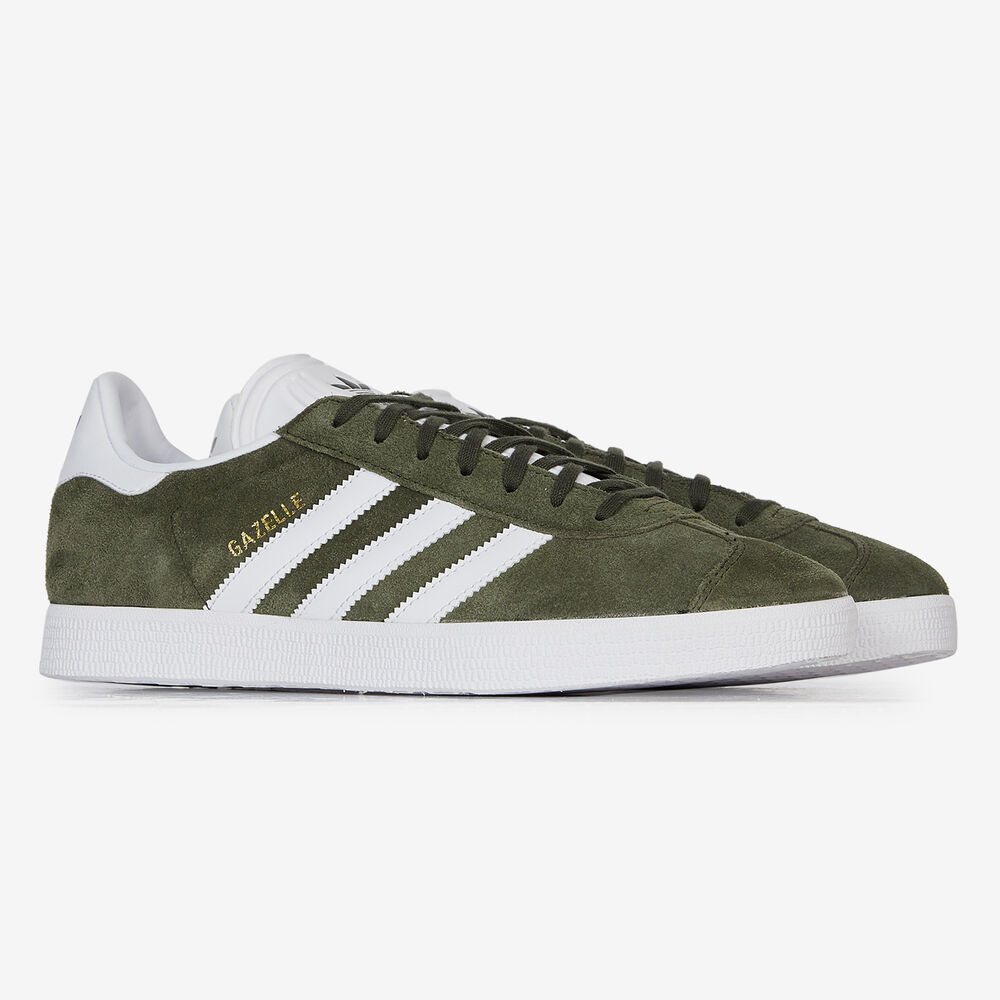 ADIDAS ORIGINALS GAZELLE SNEAKERS HOMME - KAKI/BLANC - LACETS | Courir.com
