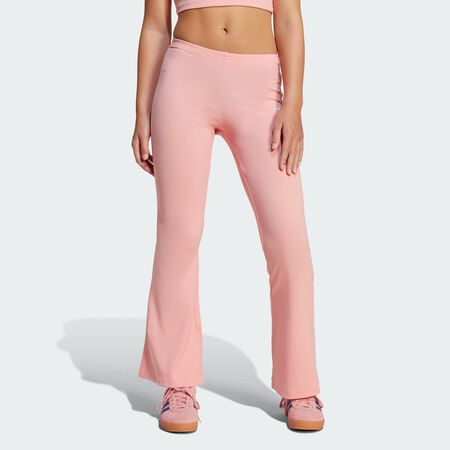 ADIDAS ORIGINALS Ribbed Flared Pants Kids Semi Pink Spark JUNIOR