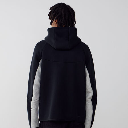 NIKE JACKET TECH FLEECE FZ NOIR/GRIS HOMME