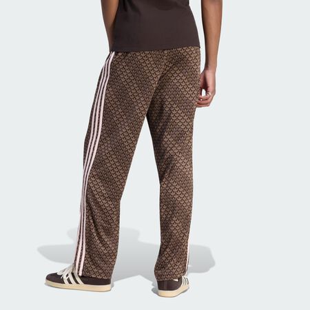 ADIDAS ORIGINALS FIREBIRD LOOSE MONOGRAM TRACK PANTS Aurora Coffee / Earth Strata / Sandy Pink MEN