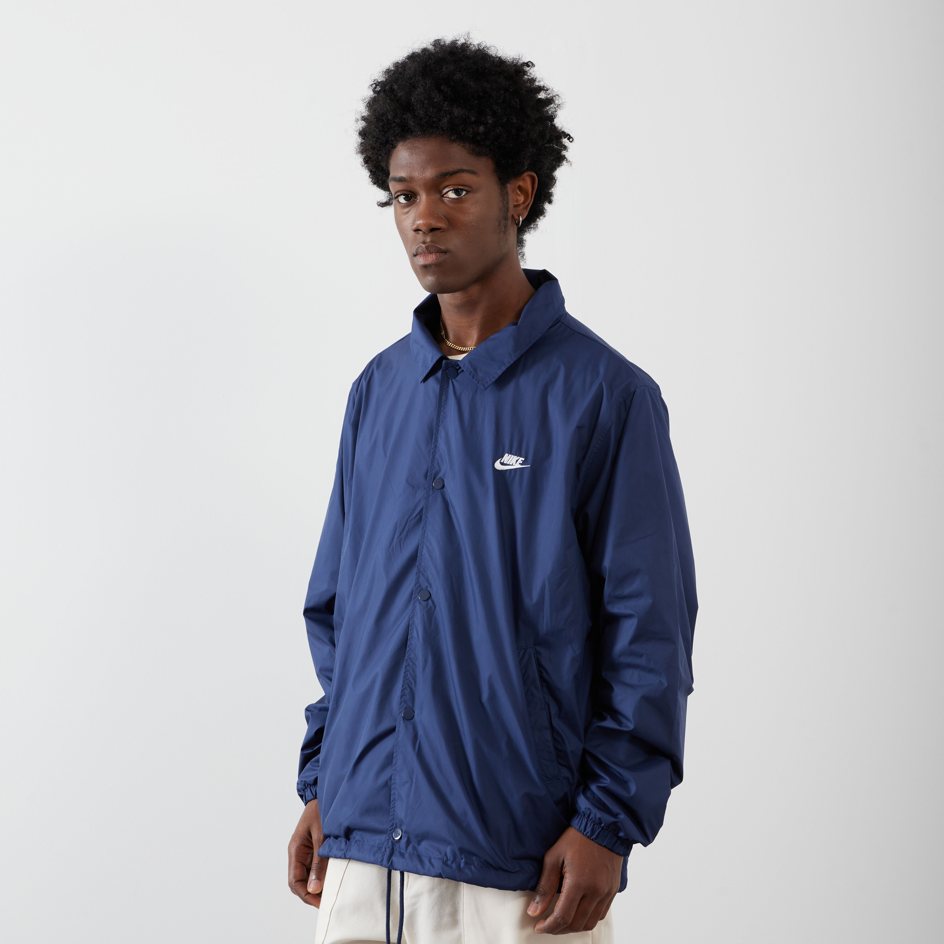 Navy blue and white nike jacket sales