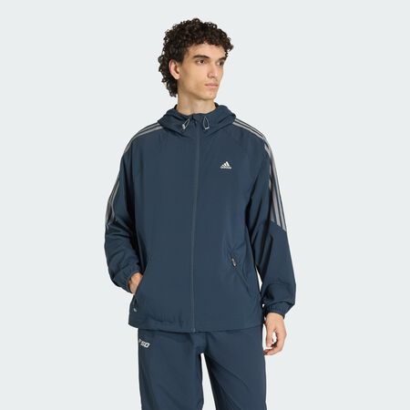 ADIDAS ORIGINALS Veste coupe standard WINDRUNNER STRIPED Aurora Ink HOMME