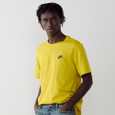 NIKE TEE SHIRT CLUB YELLOW/BLACK MEN