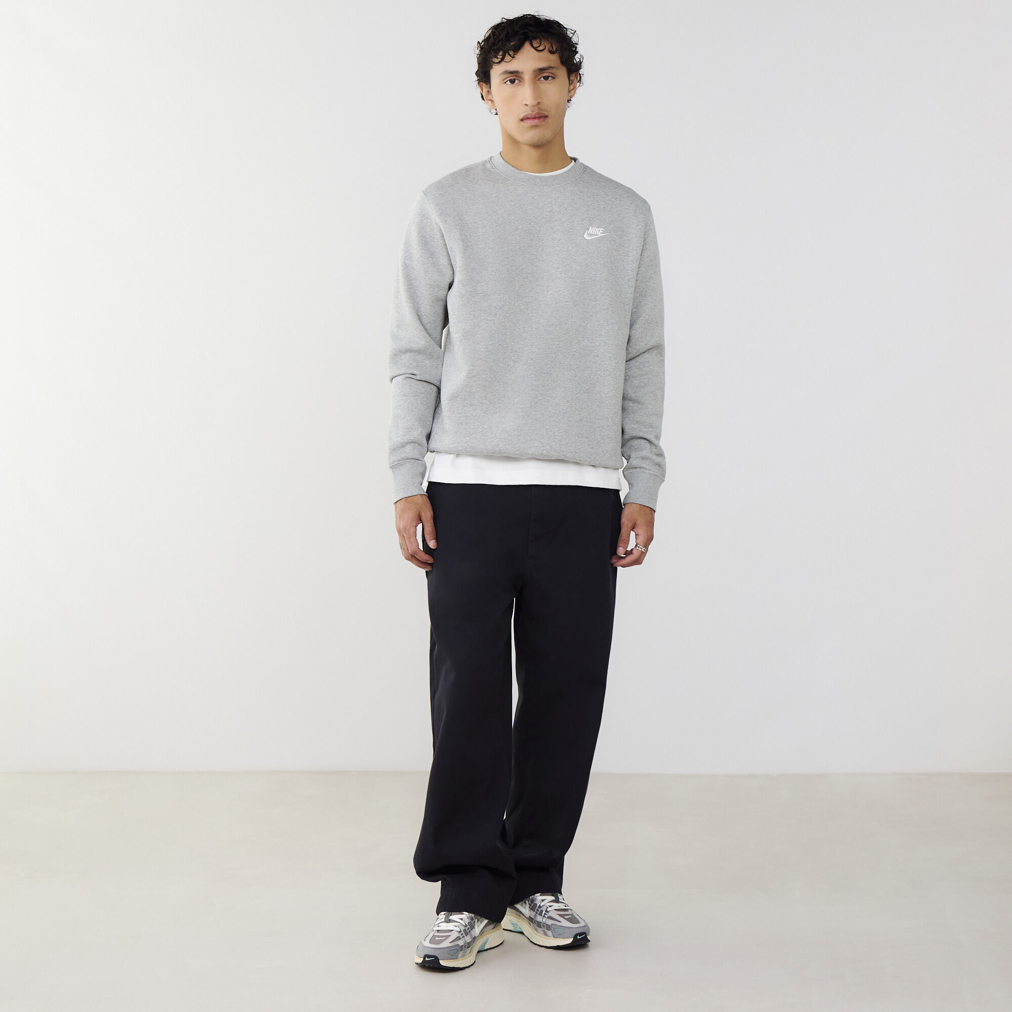 Sweat Crew Club  Gris/blanc