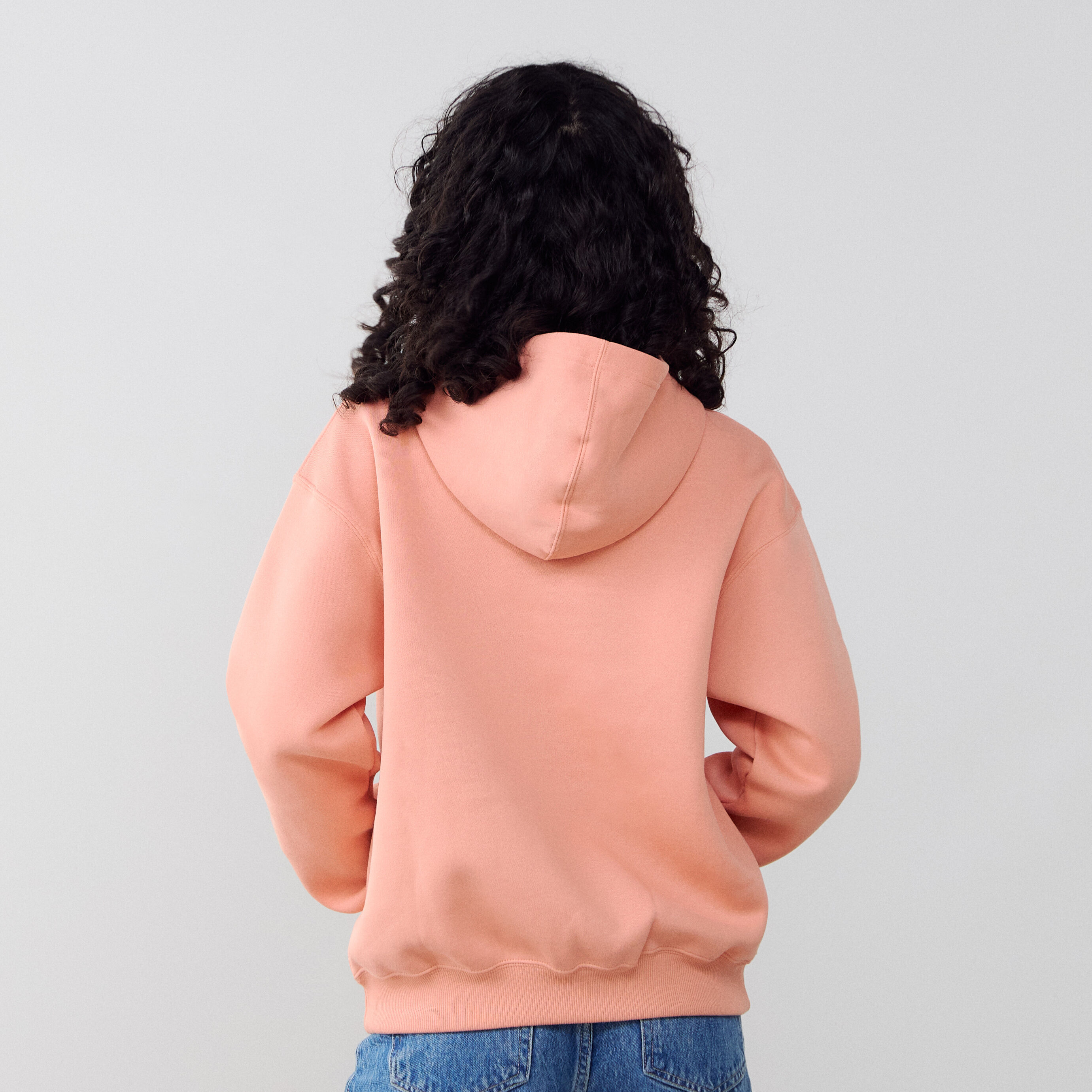 Hoodie Oversize Brooklyn  Rose/blanc