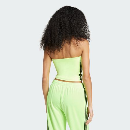 ADIDAS ORIGINALS Adicolor 3-Stripes Tube Top Signal Green / Black WOMEN