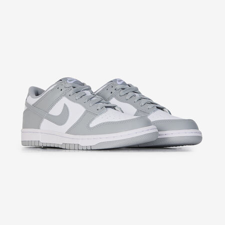 NIKE dunk DUNK LOW BLANC/GRIS JUNIOR