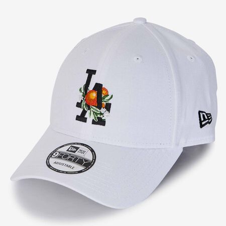 NEW ERA 9FORTY NY FRUIT EMBROIDERY LOGO WHITE/BLACK MEN