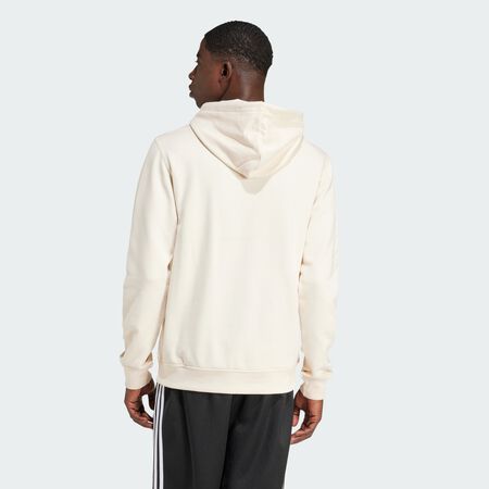 ADIDAS ORIGINALS Sweat-shirt à capuche Trèfle Essentials Wonder White HOMME