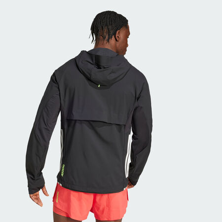 ADIDAS PERFORMANCE Veste de running Adizero Black / Black HOMME