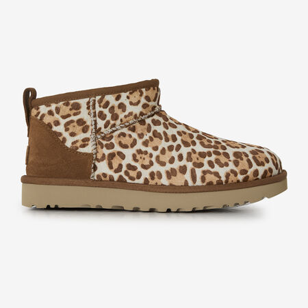 UGG classic mini CLASSIC ULTRA MINI CHEETAH BEIGE/MARRON FEMME