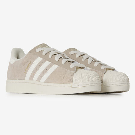 ADIDAS ORIGINALS superstar SUPERSTAR LEATHER BEIGE/BLANC FEMME