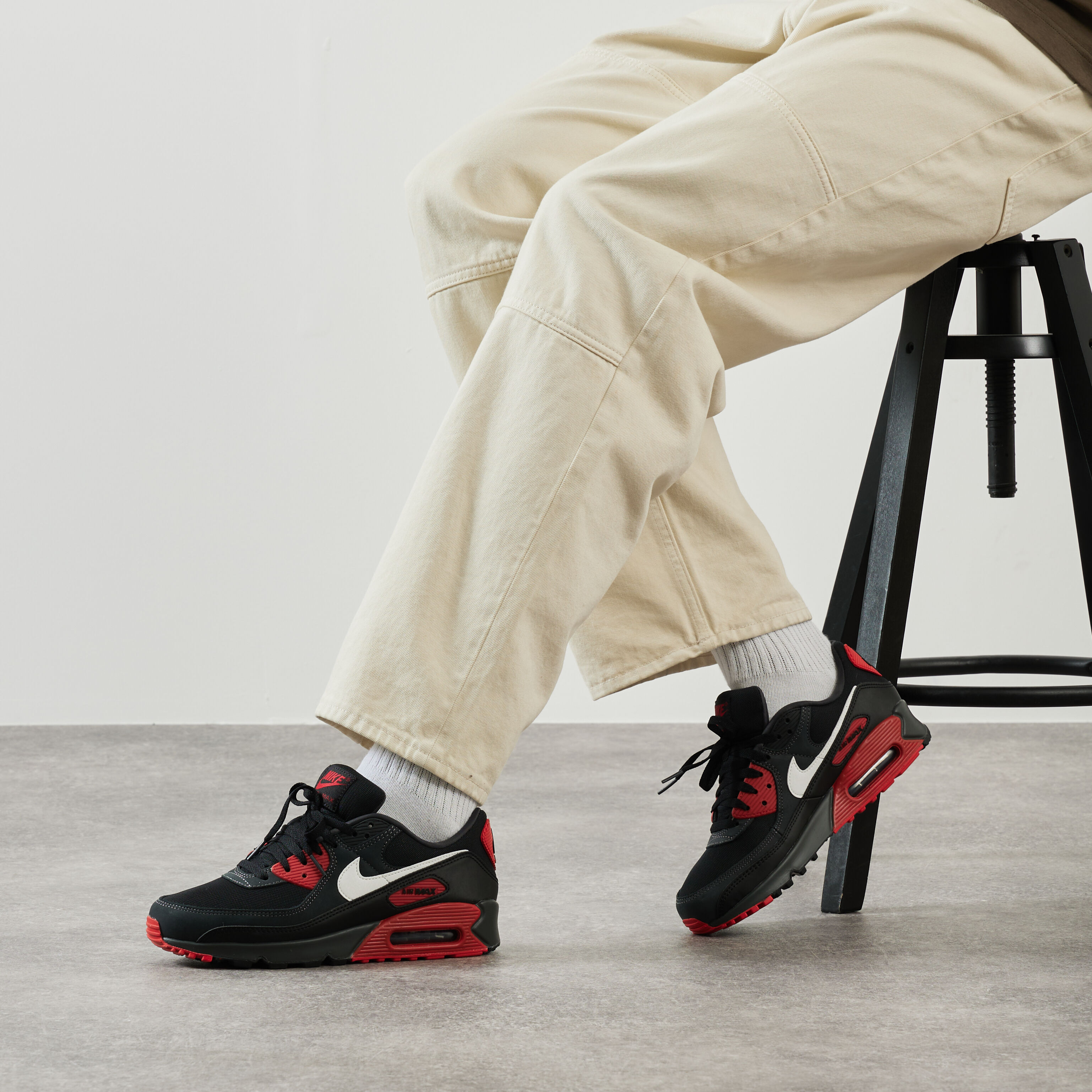 Nike air max sales 90 rouge homme