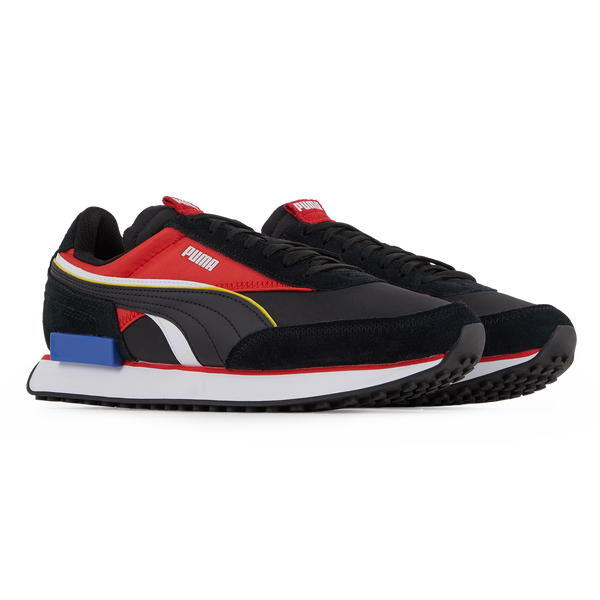 Puma Future Rider Double Black Red Courir Com