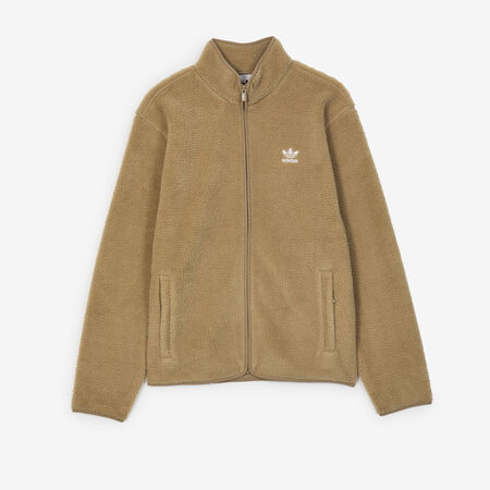 ADIDAS ORIGINALS JACKET FZ TEDDY FLEECE BROWN/WHITE MEN