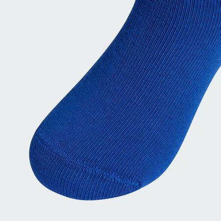 ADIDAS ORIGINALS 3-Stripes Crew Socks 6 Pairs Kids Medium Grey Heather / Royal Blue / Court Green TODDLERS