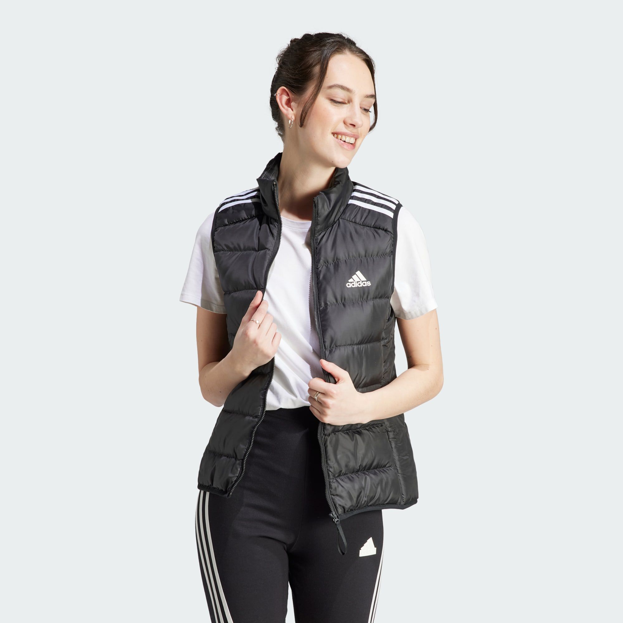 ADIDAS ORIGINALS DOUDOUNE SANS MANCHES L G RE ESSENTIALS 3 BANDES