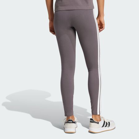 ADIDAS SPORTSWEAR Legging coton 3 bandes Essentials Grey Strata / White FEMME