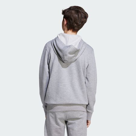 ADIDAS SPORTSWEAR Essentials Hoodie Kids Medium Grey Heather / White JUNIOR