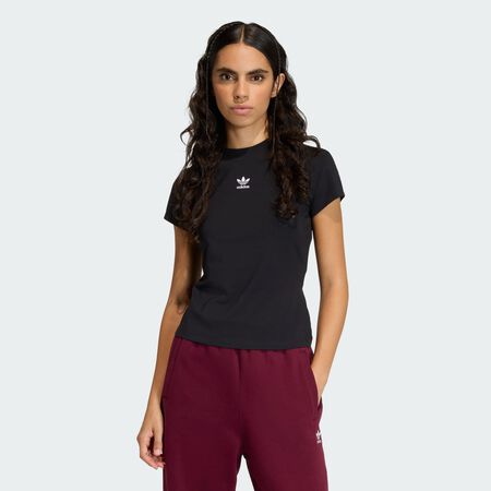 ADIDAS ORIGINALS T-SHIRT ESSENTIALS BABY Black FEMME