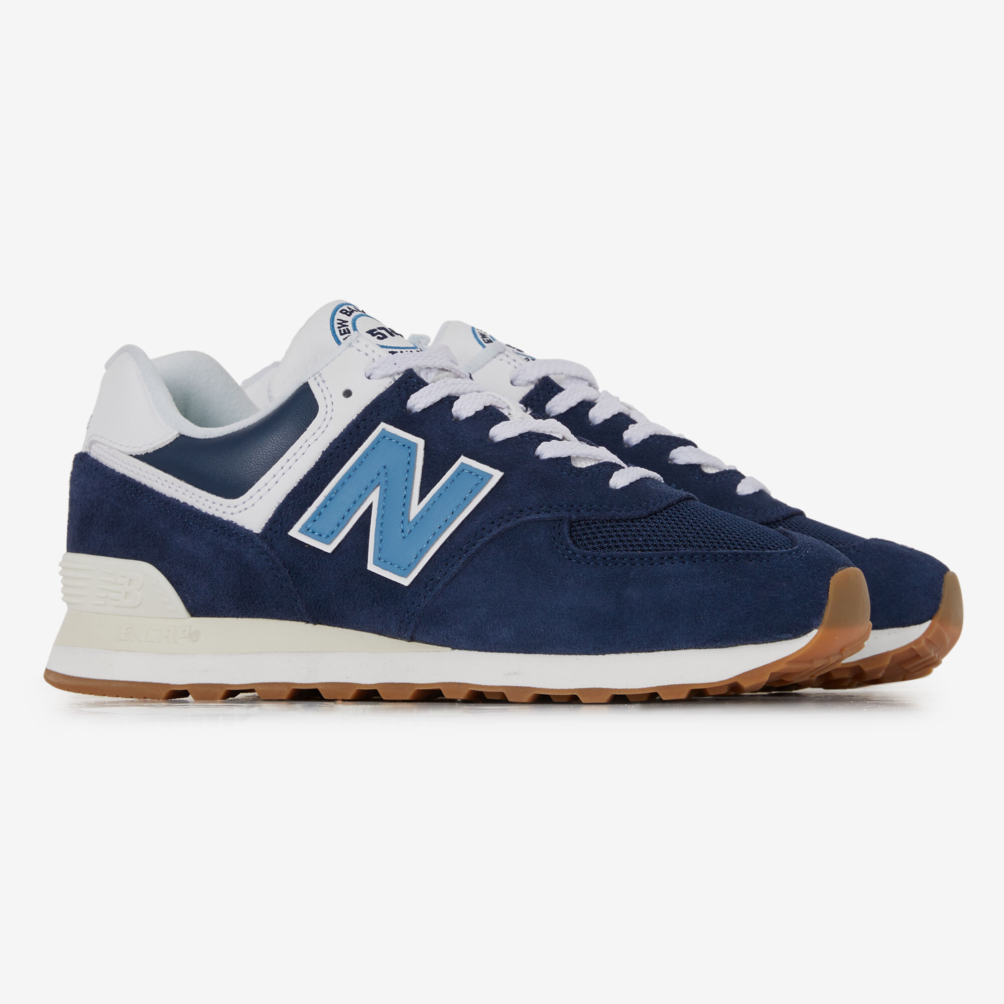 NEW BALANCE 574 BLUE WHITE SNEAKERS MEN Courir