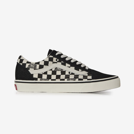 VANS old skool OLD SKOOL CHECK BLACK/WHITE JUNIOR