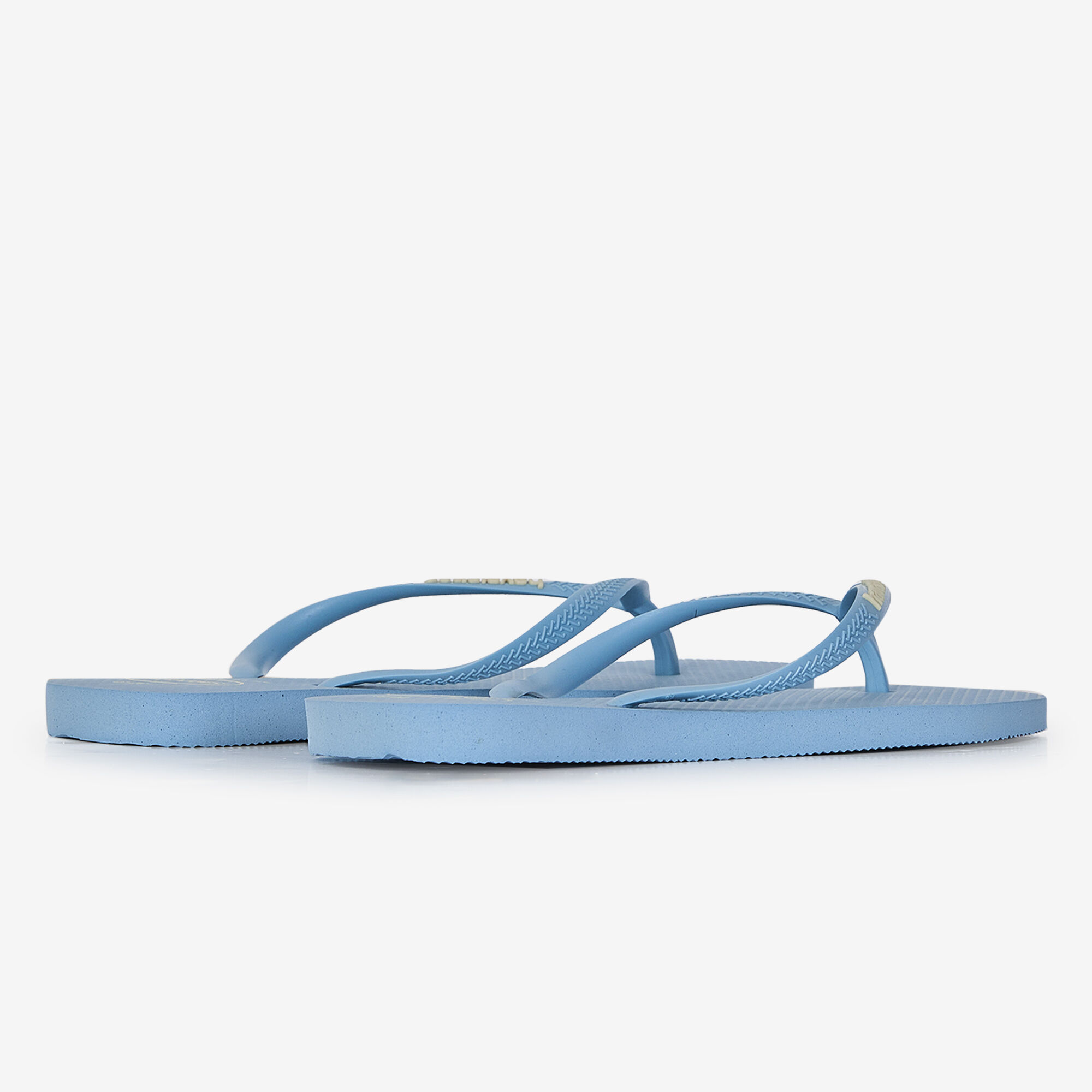 HAVAIANAS SLIM SQUARE LOGO POP UP BLUE - SUMMER WOMEN