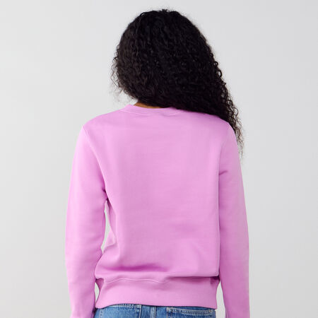 NIKE SWEAT CREW CLUB CENTERED LOGO ROSE FEMME