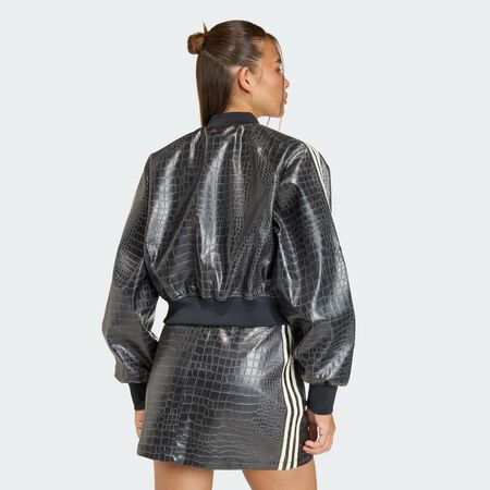 ADIDAS ORIGINALS PLEATHER JACKET Black WOMEN