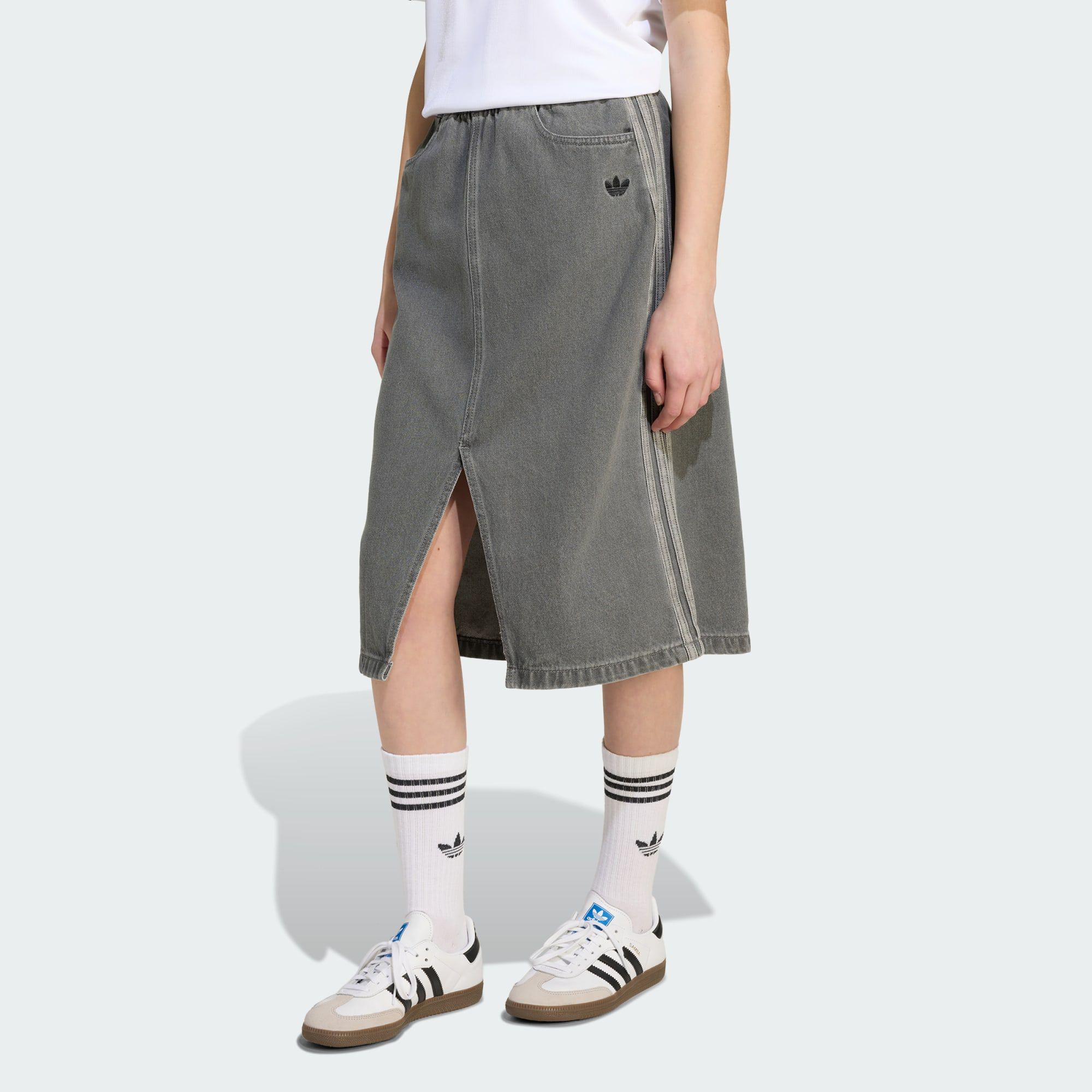 ◆正規品◆ADIDAS ORIGINALS DENIM SKIRT(W)◆関税込◆大人気◆ adidas Originals Big Girls' Adicolor Denim Skirt