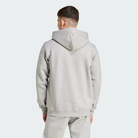 ADIDAS ORIGINALS Veste à capuche entièrement zippée Trèfle Essentials Medium Grey Heather HOMME