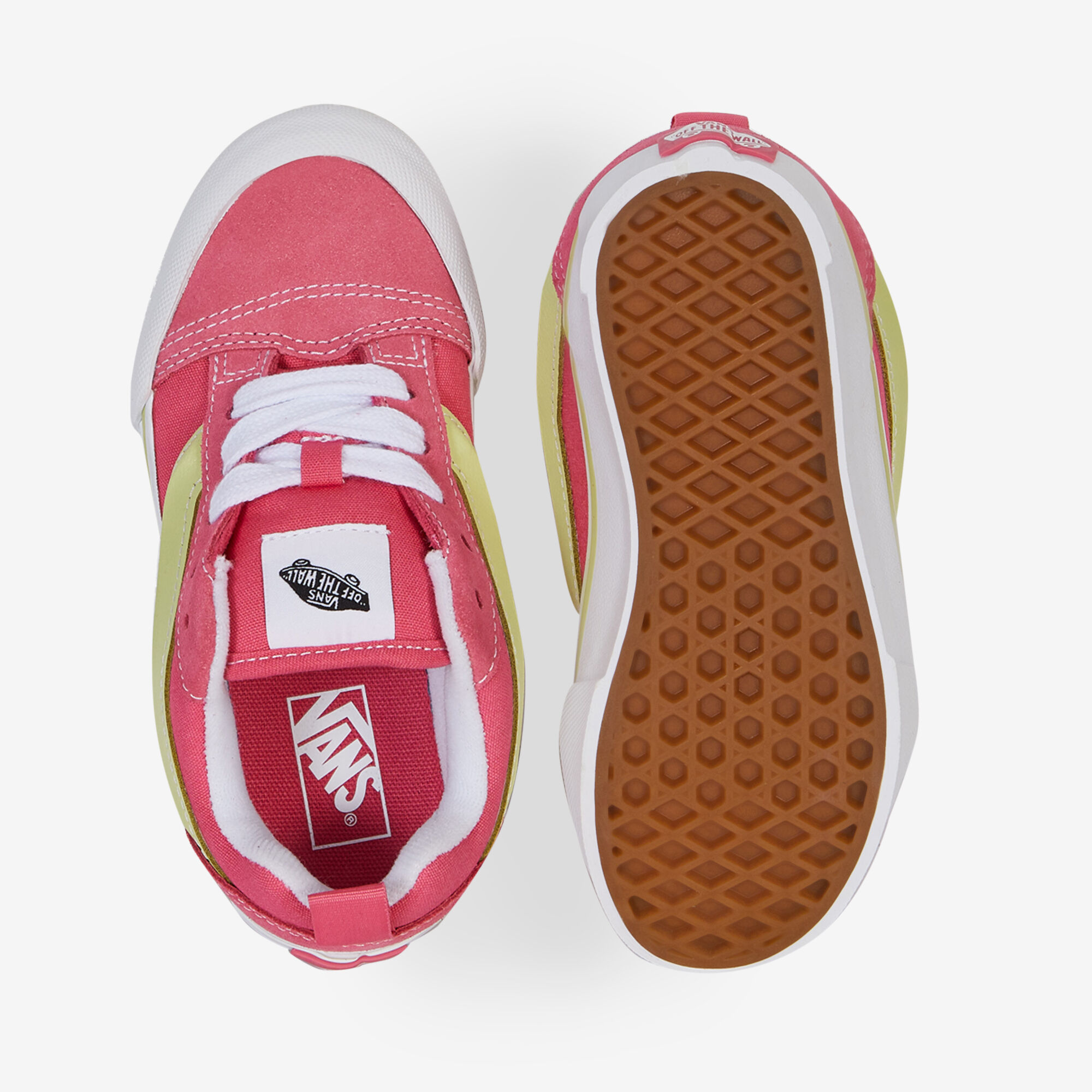 VANS KNU SKOOL PINK YELLOW SNEAKERS KIDS Courir