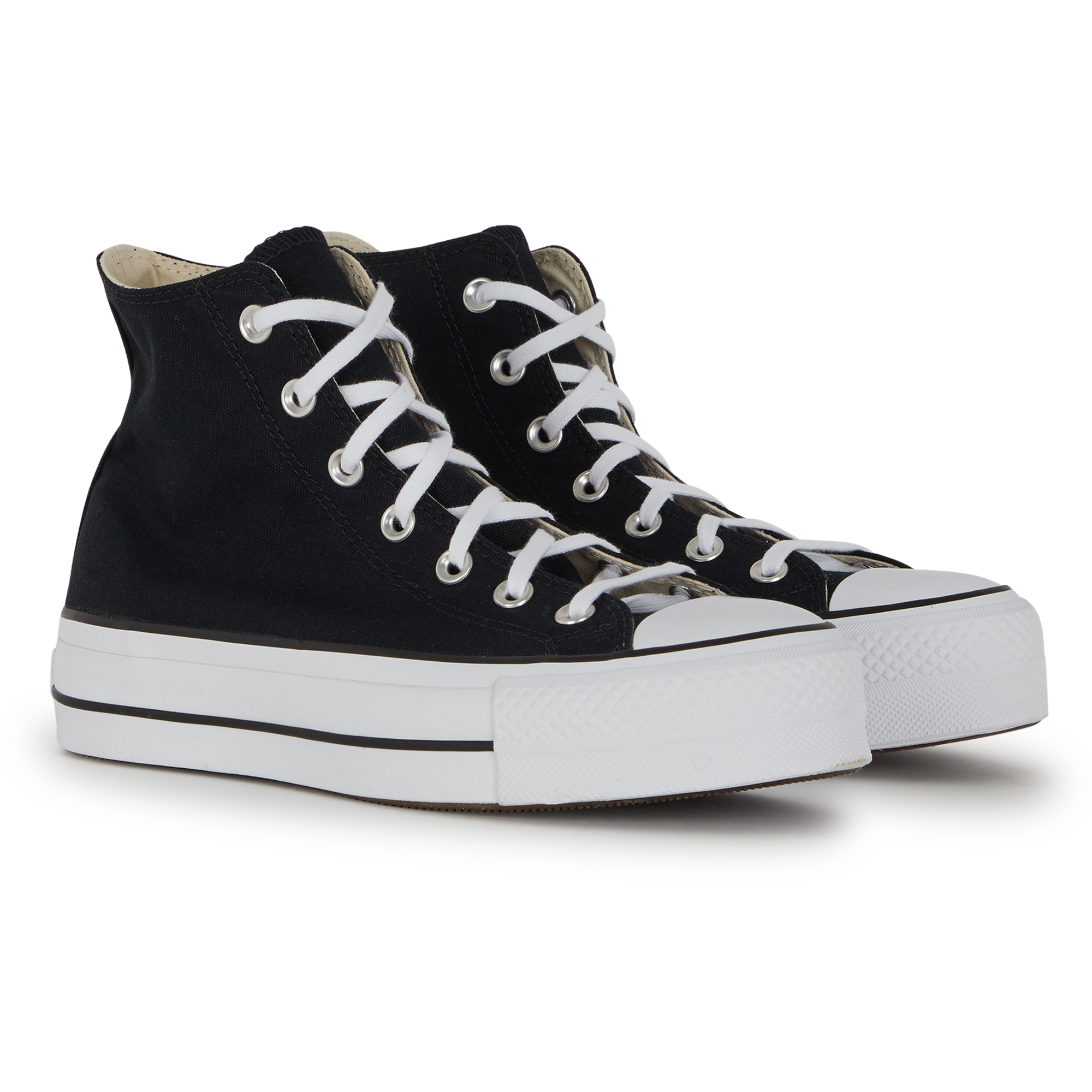 converse plateforme grise