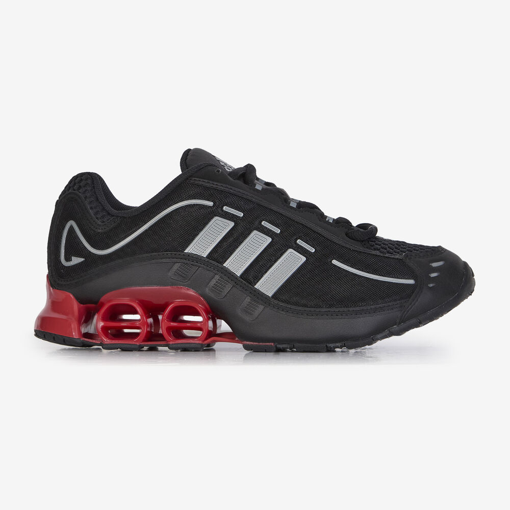ADIDAS ORIGINALS MEGARIDE O1 SNEAKERS HOMME - NOIR/ROUGE - LACETS ...