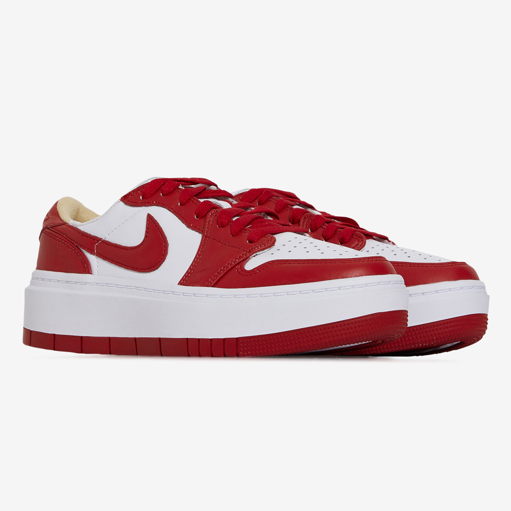 JORDAN AIR JORDAN 1 ELEVATE LOW WHITE/RED SNEAKERS WOMEN