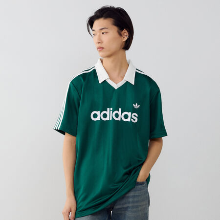 ADIDAS ORIGINALS JERSEY ARCHIVE COLLAR VERT HOMME