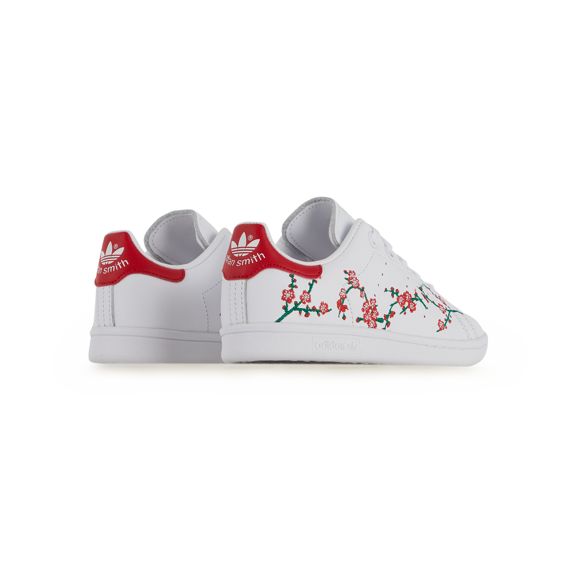 stan smith fleur rouge courir