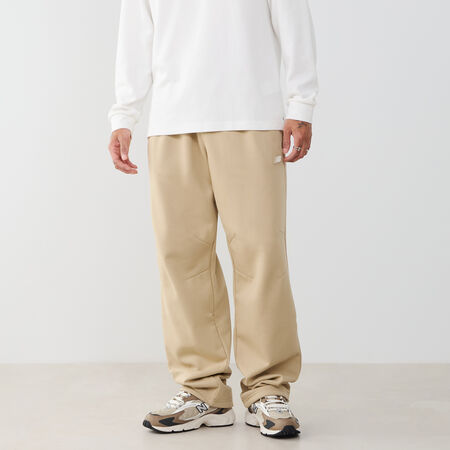 NEW BALANCE PANT FLEECE UNIFORM HOOPS TAUPE/WHITE MEN