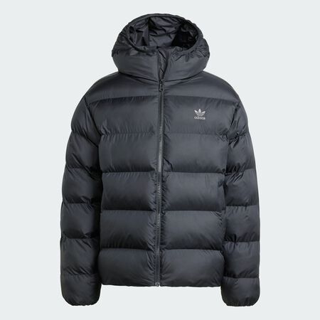 ADIDAS ORIGINALS Doudoune à capuche ton sur ton Black HOMME