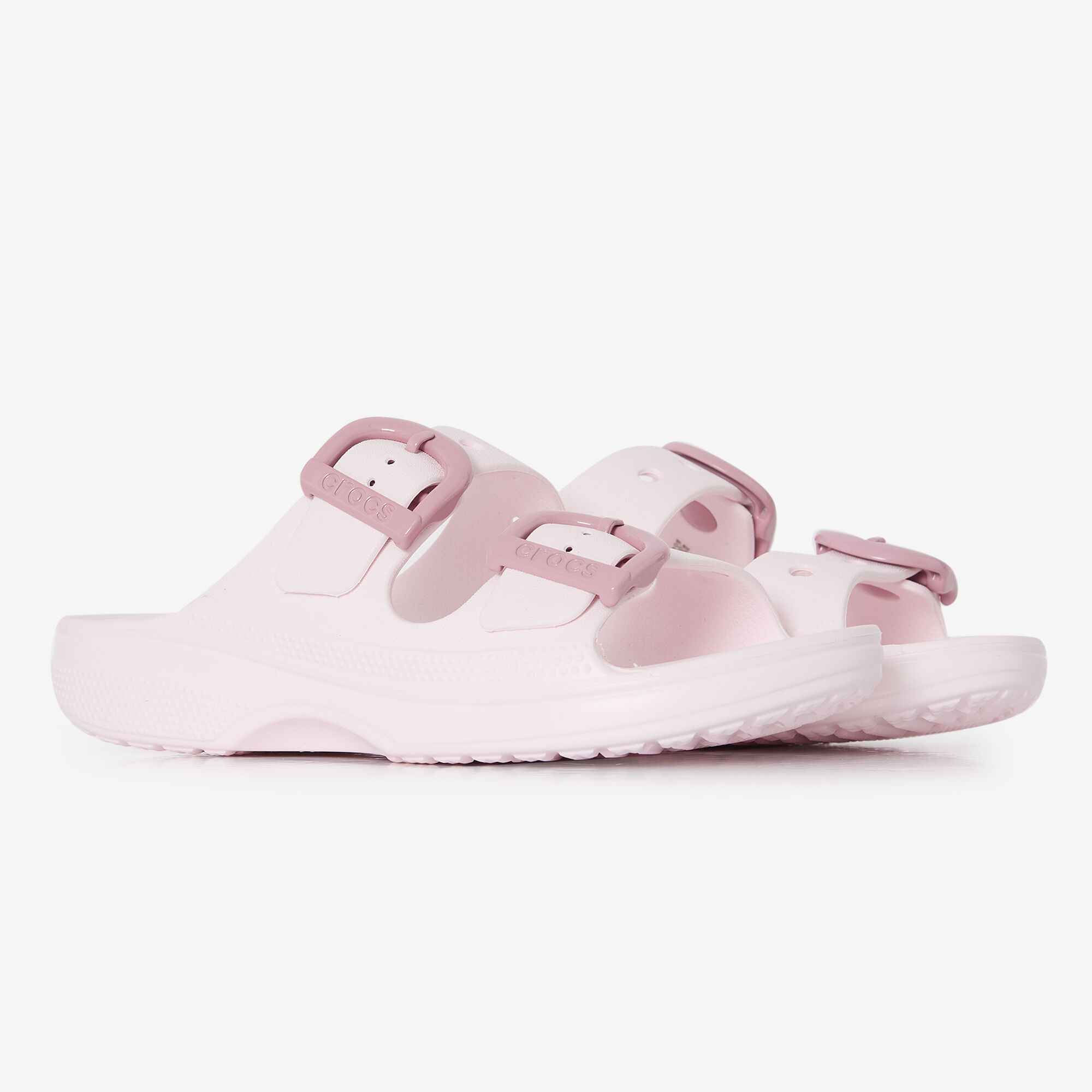 Crocs Saturday Enamel Buckle Sandales Femmes Vapor Ice - vue 5