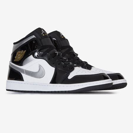 JORDAN air jordan 1 JORDAN 1 MID WHITE/BLACK MEN