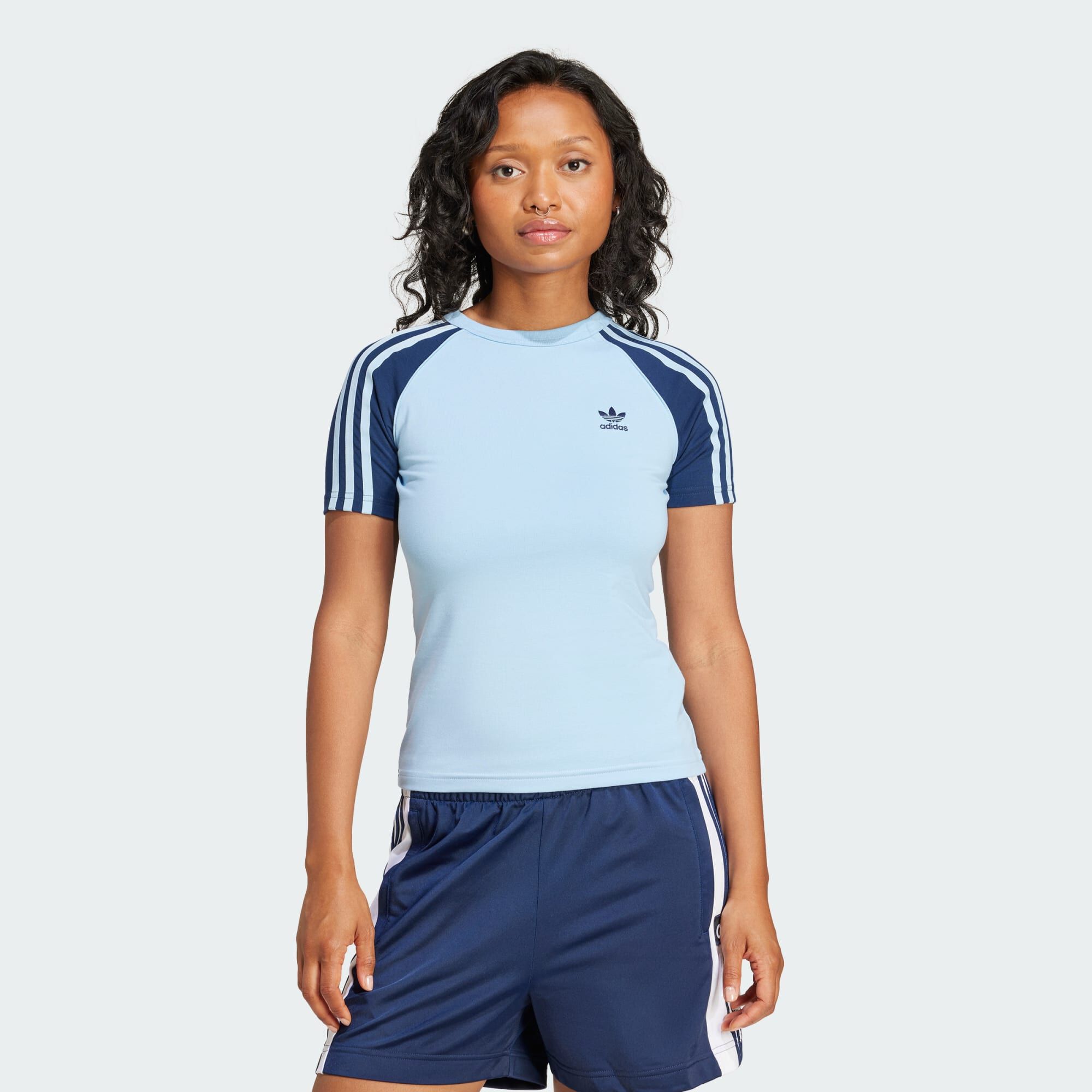 アディダス Adidas Originals 【 Slim 3 Stripes T-Shirt Women 】 レディース adidas Originals | Slim 3-Stripe T-Shirt | Regular Fit T