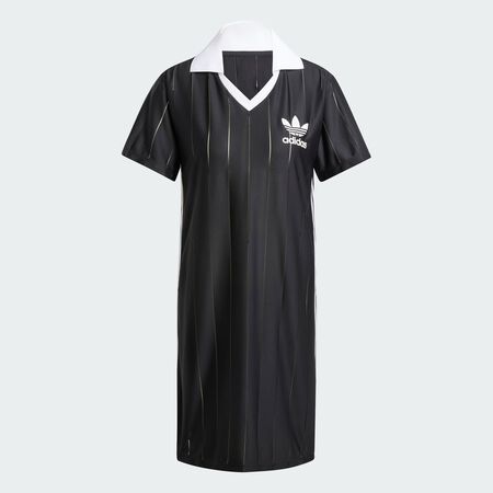 ADIDAS ORIGINALS Adicolor 3-Stripes Pinstripe Dress Black WOMEN