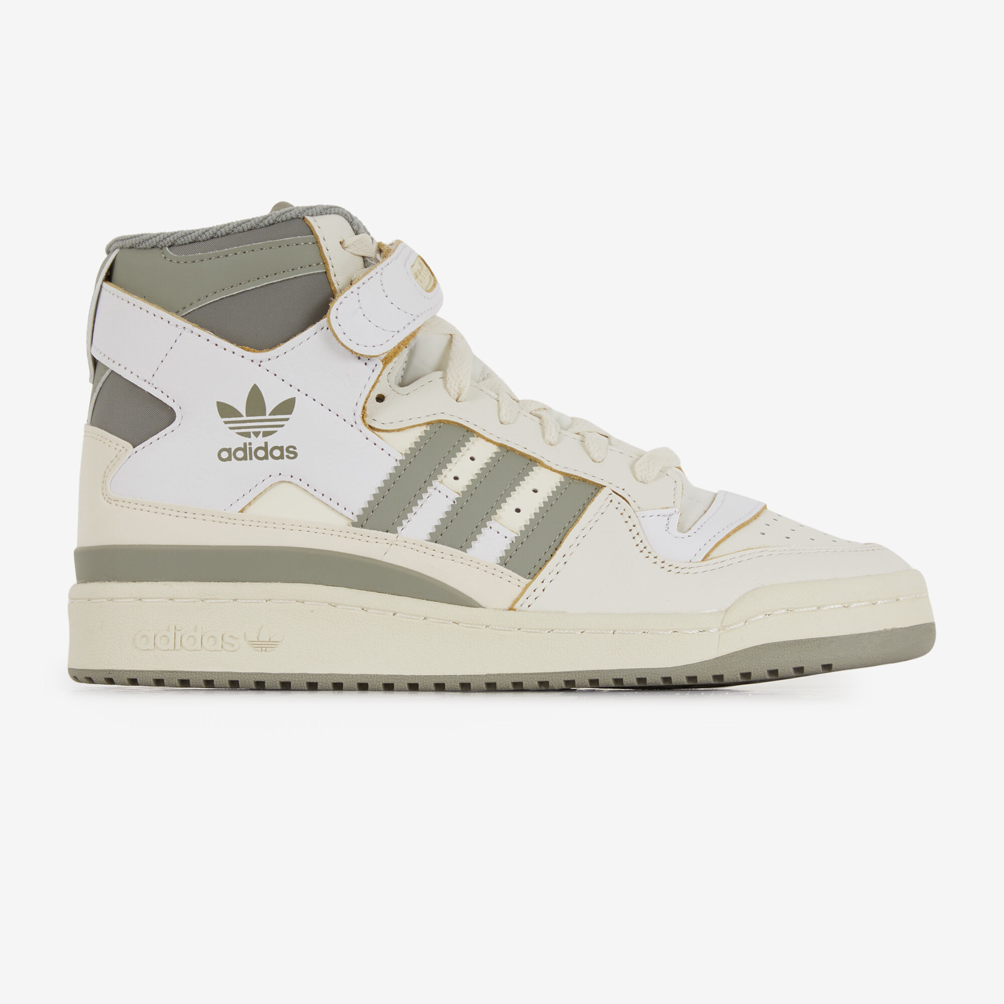 ADIDAS ORIGINALS FORUM 84 HI BLANC KAKI SNEAKERS HOMME Courir
