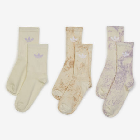 ADIDAS ORIGINALS CHAUSSETTES X3 CREW TIE DYE BEIGE MIXTE