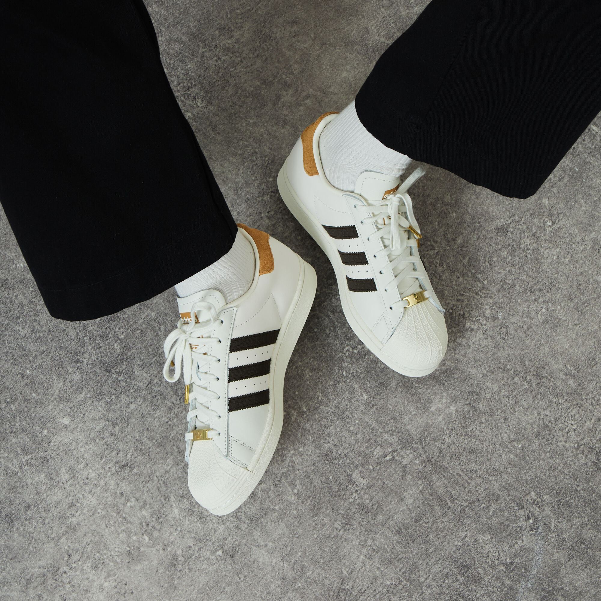 Adidas superstar clearance marron homme