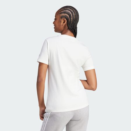 ADIDAS SPORTSWEAR Essentials Slim Logo Tee Off White / Putty Grey WOMEN