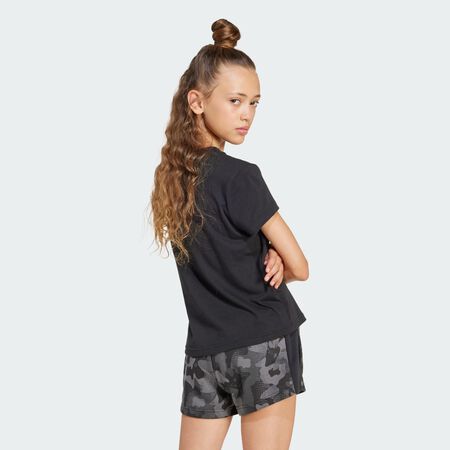 ADIDAS SPORTSWEAR Seasonal Essentials Flower Tee Kids Black / Multicolor JUNIOR
