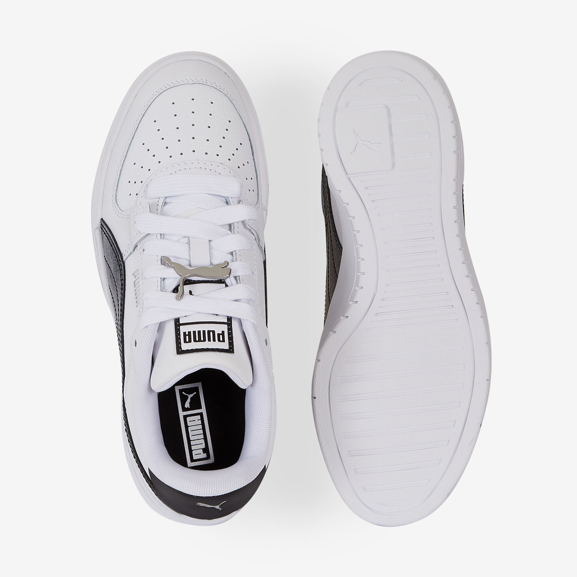 PUMA CA PRO JEWEL SNEAKERS ENFANT BLANC NOIR LACETS Courir
